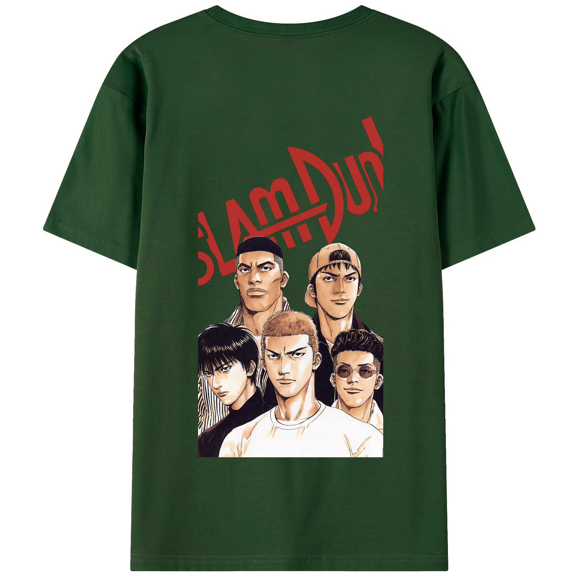 SLAM DUNK／スラムダンク 綿100％半袖Tシャツ（背面プリント）